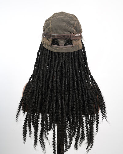 Pre Bleached 100% Human Hair HD Full Lace Salon-level Knotless Dreadlock Wig
