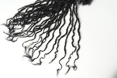 100% Human Hair Locs Extensions Handmade XSmall Width (0.4cm)  30 LOCS/Bundle