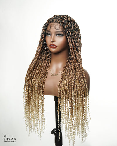 Pavana - Super Lightweight Passion Twist 28" Swiss HD Lace Full Lace Braided Wig 100 Strands