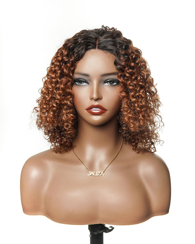 Bobrina 14" 100% Virgin Human Hair Deep Wave Bob Glueless Pre Cut Pre Bleached HD Lace Wear to Go (for US Market Only)
