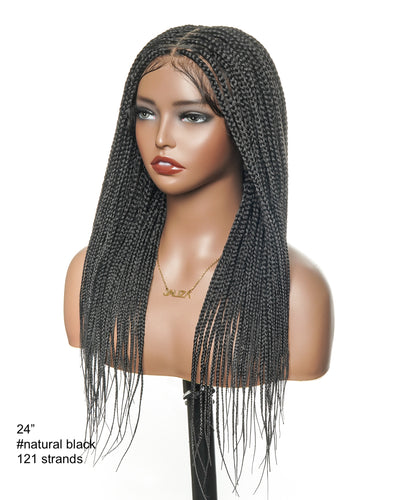 Swiss HD Full Lace Knotless Box Braided Wig