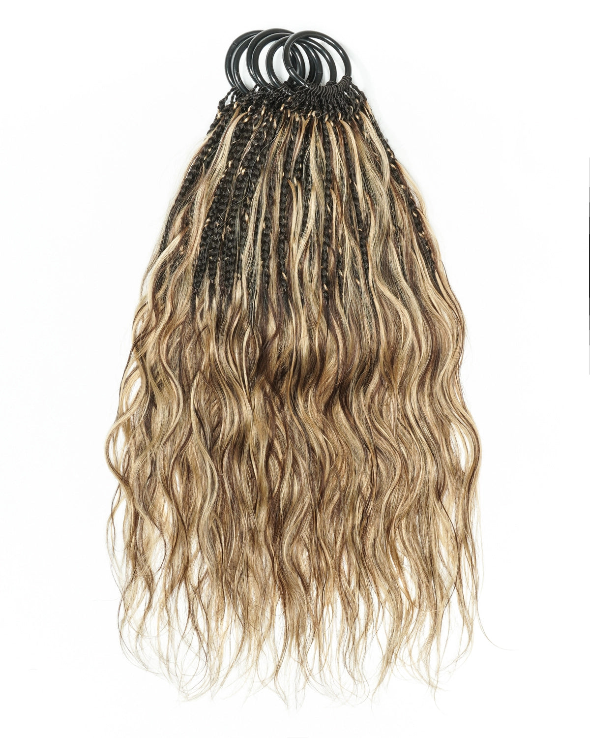 18" Ghost Loop™ Crochet Boho Braids With Human Hair Curls