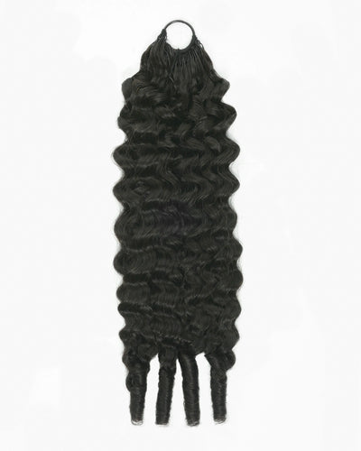 Human Hair Burmese Curls Crochet Hair For Miracle Knots Boho Braids