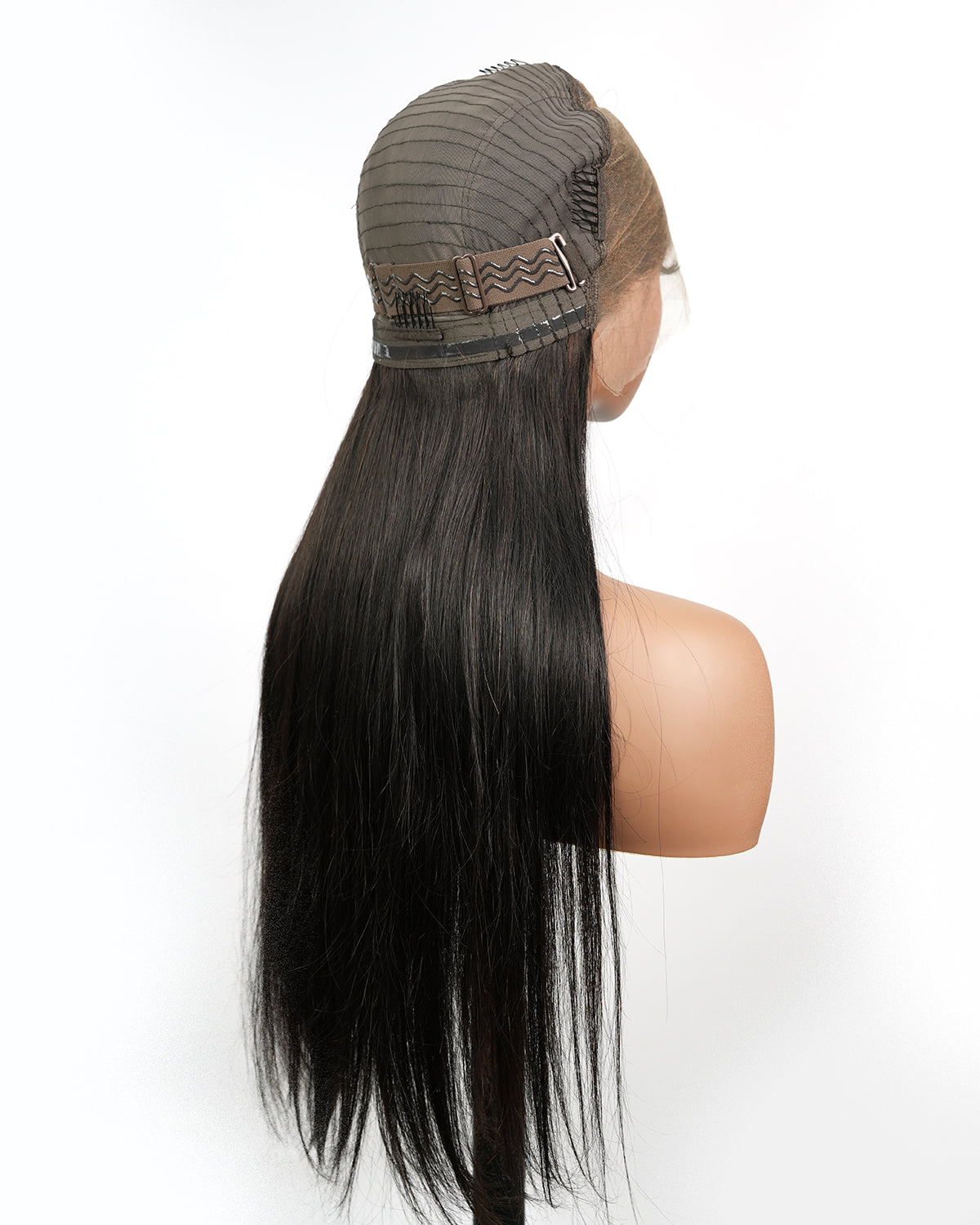 Pre Bleached Human Hair 24" 13x7 HD Lace Frontal Knots 100% Virgin Human Hair Wig With Pre-plucked Natural Hairline 0.56 lb  (Scheduled to ship in 1-2 weeks)