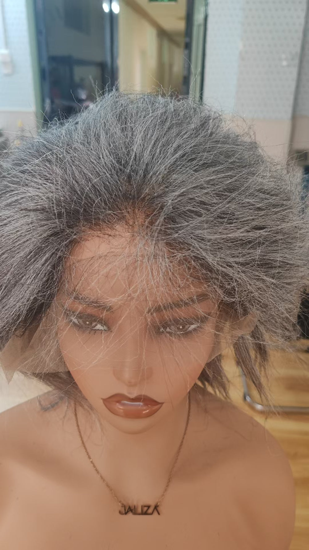 Pre Parted 100% Hand Tied Full Lace Wig Cap Base for Women & Men ｜ JALIZA