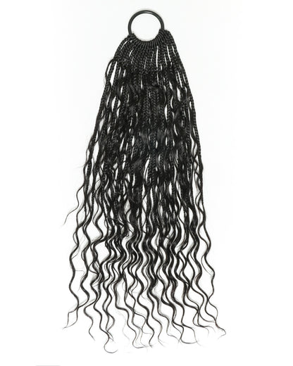 Small Pack 20 Strands Crochet Boho Braids - 12"-18" Deep Wave Human Hair Boho Curls