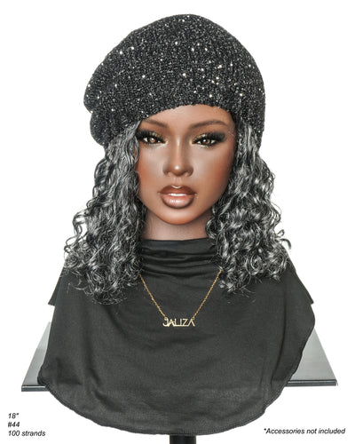 Kiki Bob 12 Inch  Pre Bleached Salt & Pepper Boho Box Braided Wig