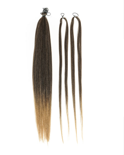 Solana Braiding Hair Kit - Pre-Separated Human Hair Bulk Hair & Synthetic Fiber Kit