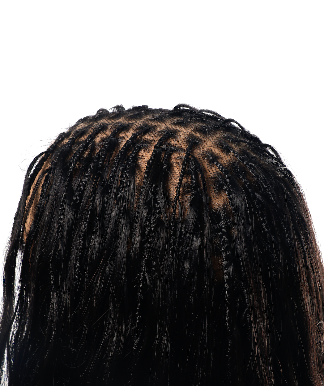 Glueless Human Hair Curls Boho Box Braided Wig HD Full Lace 28" Extra Full 121 Strands