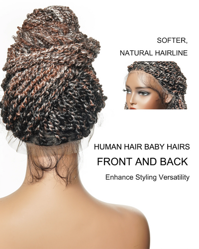 Pavana - Super Lightweight Passion Twist 28" Swiss HD Lace Full Lace Braided Wig 100 Strands