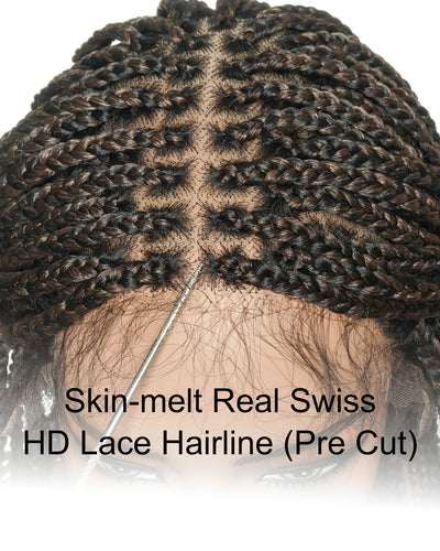 Swiss HD Full Lace Knotless Box Braided Wig
