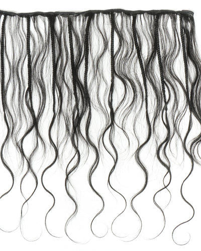 Human Hair Body Wave Boho Braided Wefts - Braids Weft