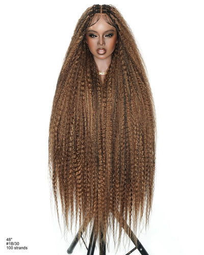 Celia Kinky Straight 48" Kinky Straight Bora Bora Braided Wig