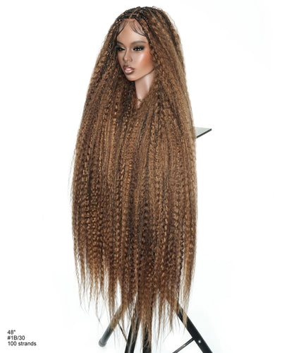 Celia Kinky Straight 48" Kinky Straight Bora Bora Braided Wig