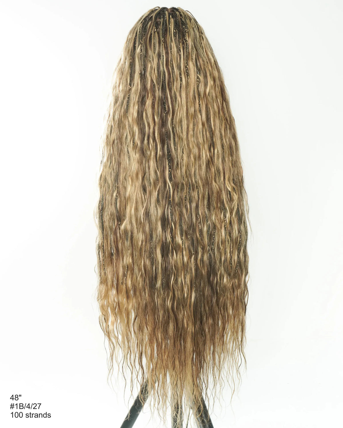 Celia Body Wave 48" 100% Human Hair Curls Full Lace Boho Braided Wig