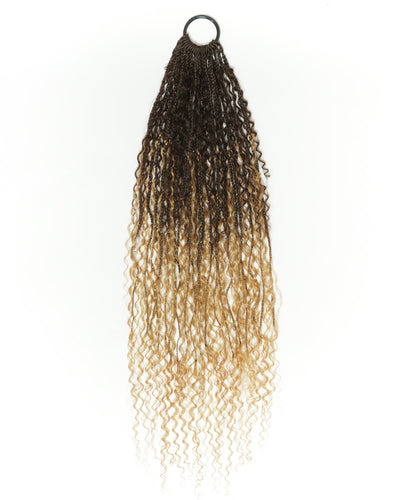 Solana Crochet Braids - 30" Mix Color #4 30 27 613 Pre Loop Crochet with Human Hair Boho Curls (110 Strands)