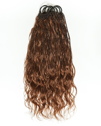 18" Bora Bora Crochet Braids With Loose Body Wave Human Hair Boho Curls 120 Strands/Pack