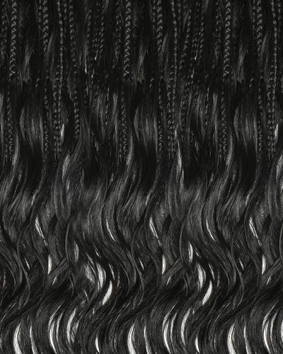 Custom Color Mix 24 Inch Body Wave Human Hair Boho Crochet Braids - Pre Loop