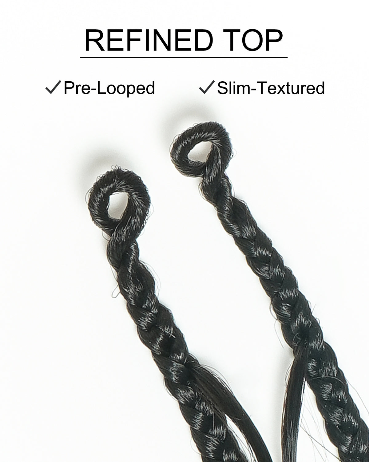 Small Pack 20 Strands Crochet Boho Braids - 12"-30" Deep Wave Human Hair Boho Curls