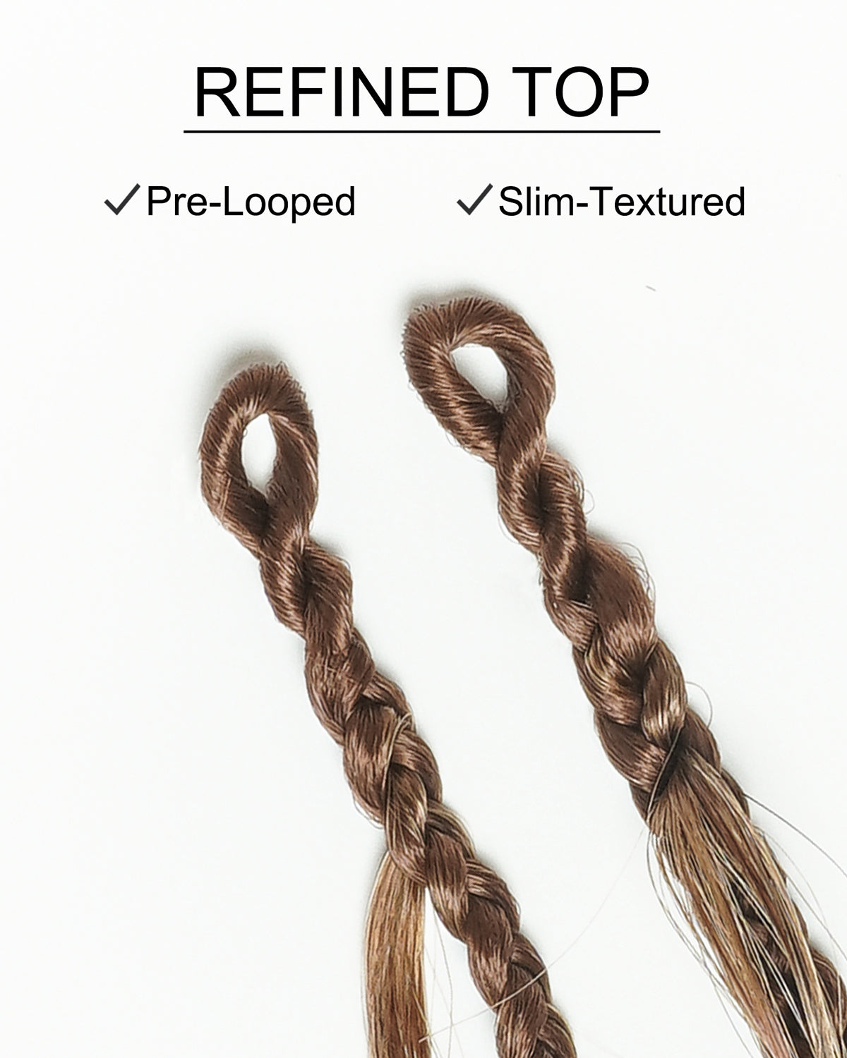 Michelle Crochet Braids - Pre Loop With Body Wave Human Hair Boho Curls (120 Strands)