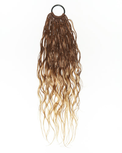 Custom Color Mix 12 Inch Body Wave Human Hair Boho Crochet Braids - Pre Loop