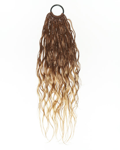 Michelle Crochet Braids - Pre Loop With Body Wave Human Hair Boho Curls (120 Strands)