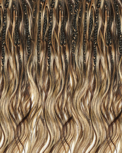 Michelle Crochet Braids - Pre Loop With Body Wave Human Hair Boho Curls (120 Strands)
