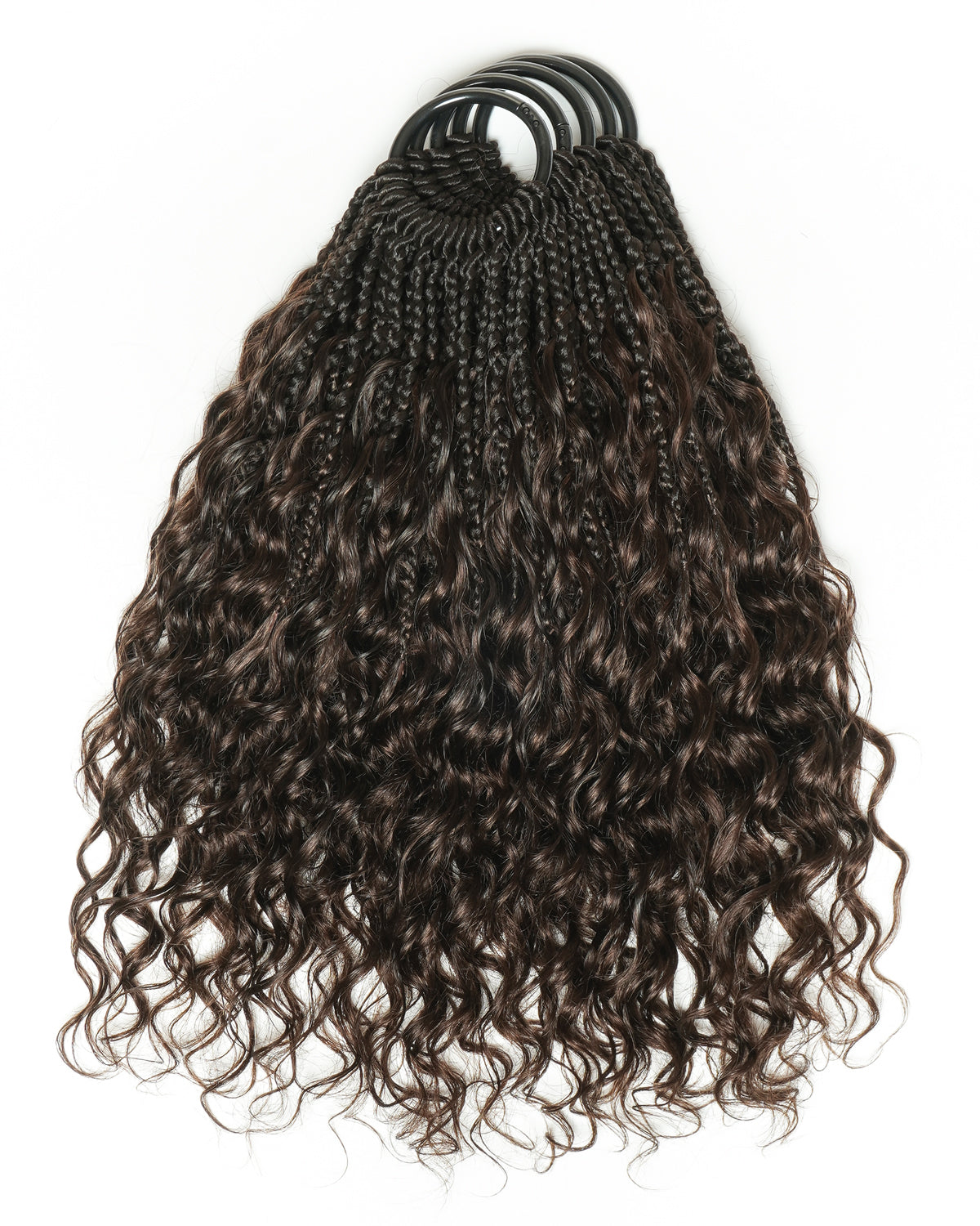 18" Crochet Braids With Human Hair Deep Wave Boho Curls 100 Strands/Pack