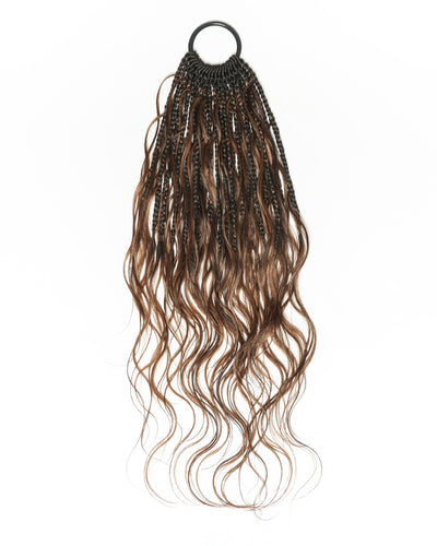 Custom Color Mix 12 Inch Body Wave Human Hair Boho Crochet Braids - Pre Loop