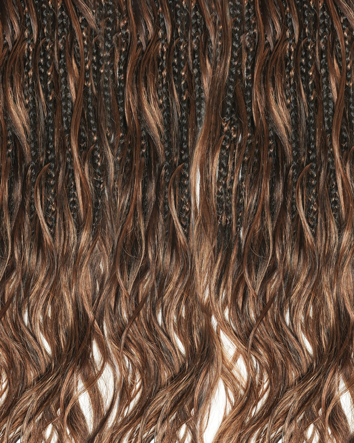 Custom Color Mix 24 Inch Body Wave Human Hair Boho Crochet Braids - Pre Loop