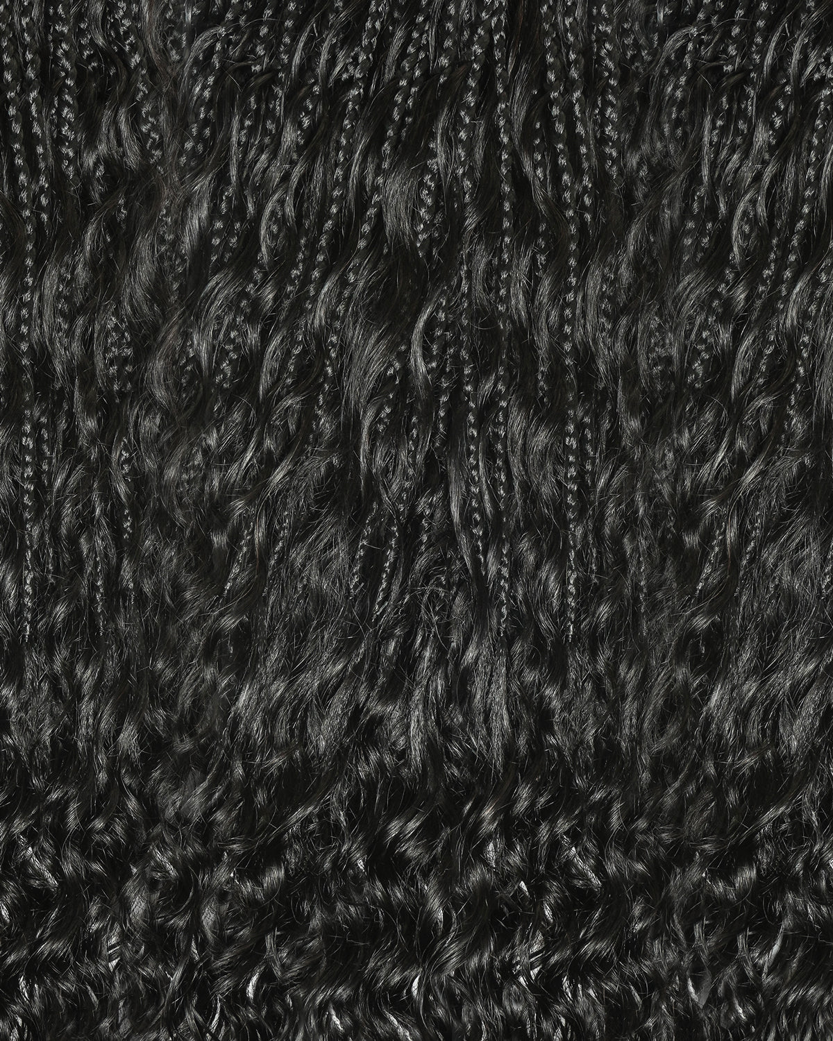 18" Crochet Braids With Human Hair Deep Wave Boho Curls 100 Strands/Pack