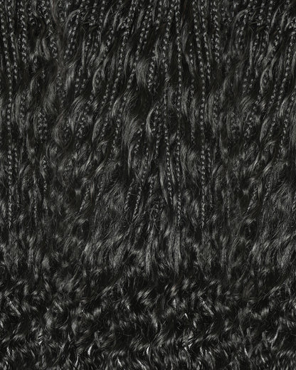 Small Pack 20 Strands Crochet Boho Braids - 12"-30" Deep Wave Human Hair Boho Curls