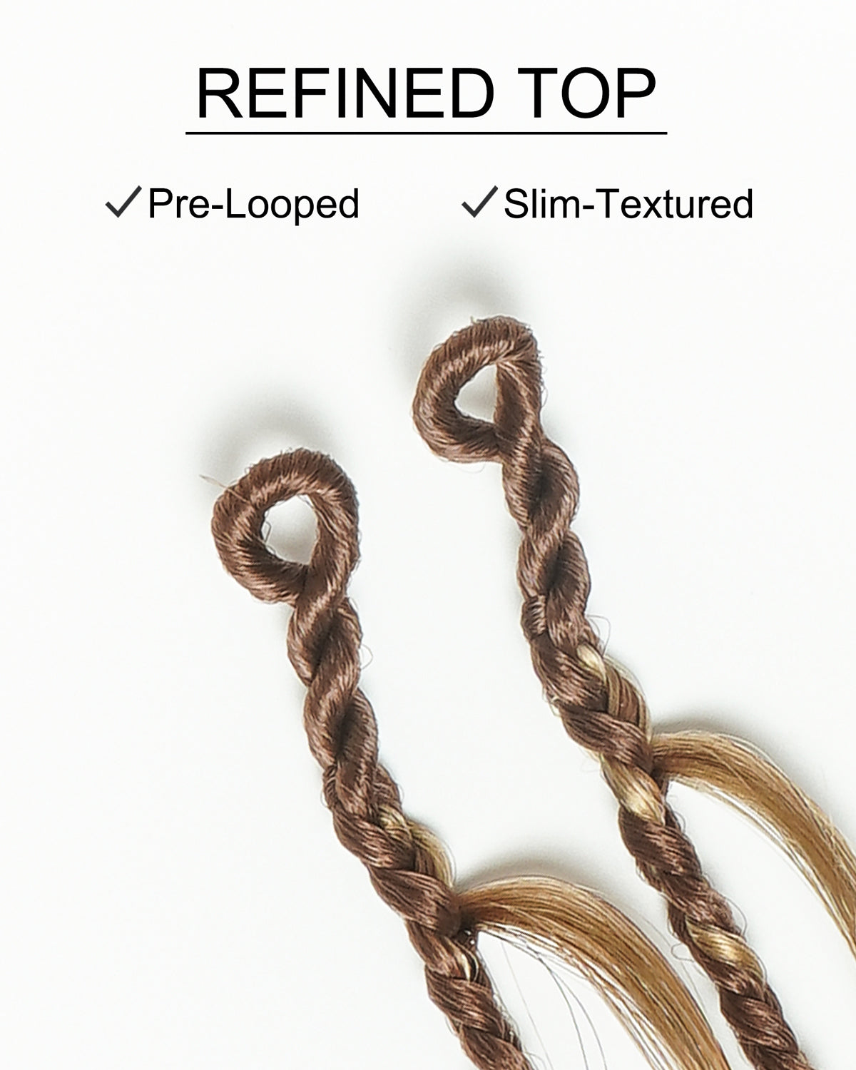 Michelle Crochet Braids - Pre Loop With Body Wave Human Hair Boho Curls (120 Strands)