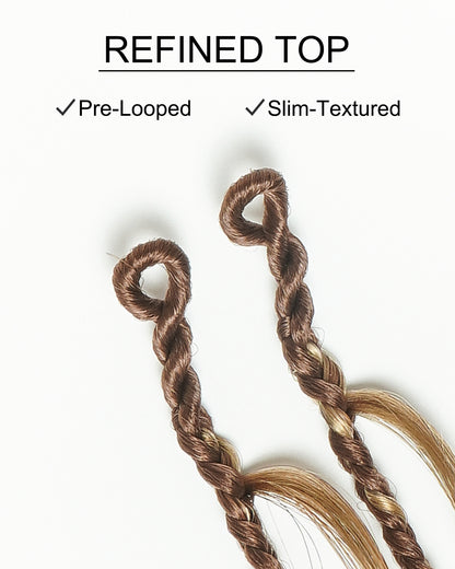 Michelle Crochet Braids - Pre Loop With Body Wave Human Hair Boho Curls (120 Strands)