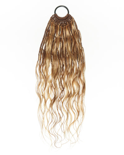 Custom Color Mix 12 Inch Body Wave Human Hair Boho Crochet Braids - Pre Loop