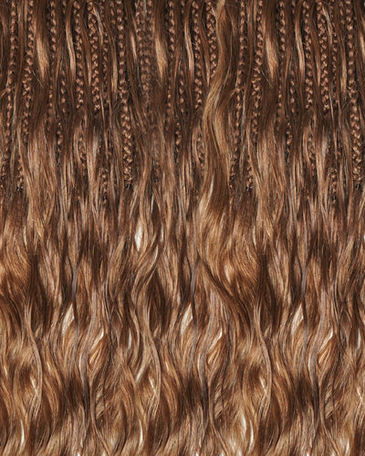 18" Ghost Loop™ Crochet Boho Braids With Human Hair Curls