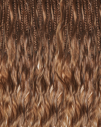 Small Pack 20 Strands Crochet Boho Braids - 12"-30" Deep Wave Human Hair Boho Curls