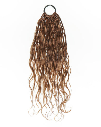 Small Pack 20 Strands Crochet Boho Braids - 12"-30" Deep Wave Human Hair Boho Curls