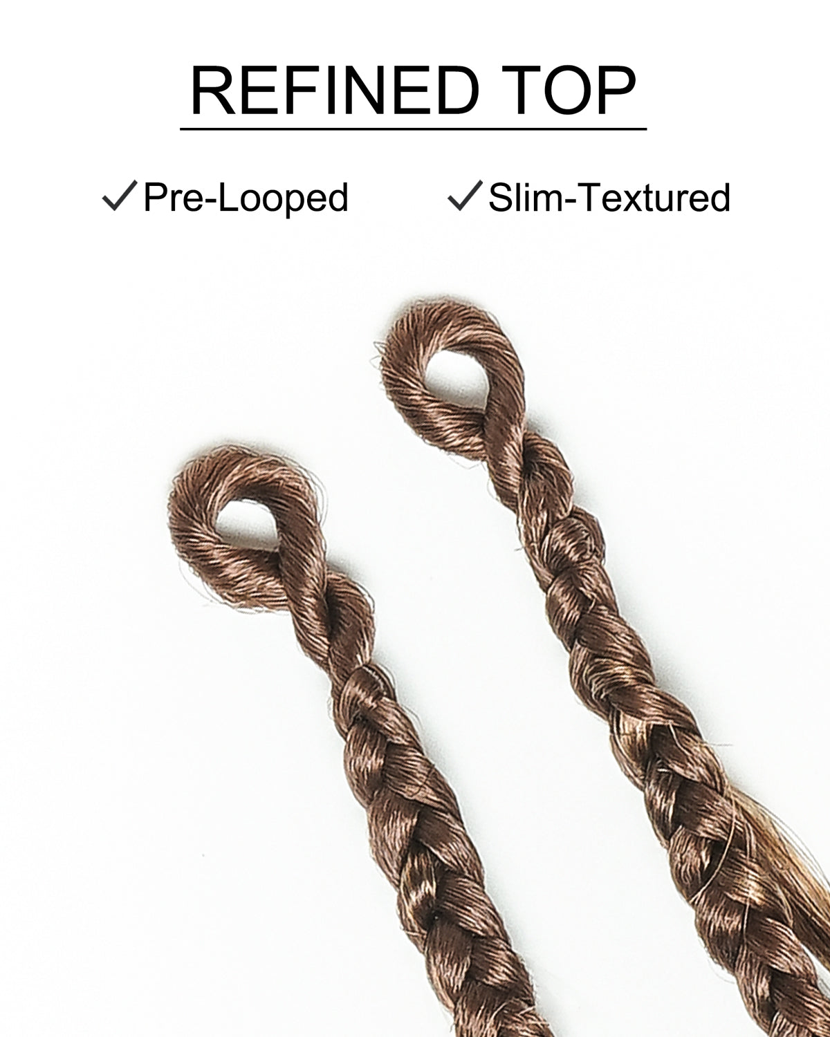 Michelle Crochet Braids - Pre Loop With Body Wave Human Hair Boho Curls (120 Strands)