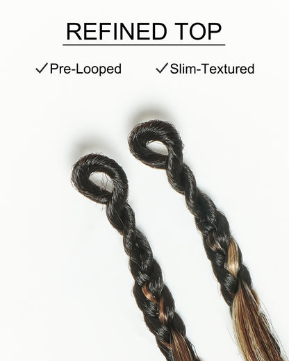 Michelle Crochet Braids - Pre Loop With Body Wave Human Hair Boho Curls (120 Strands)