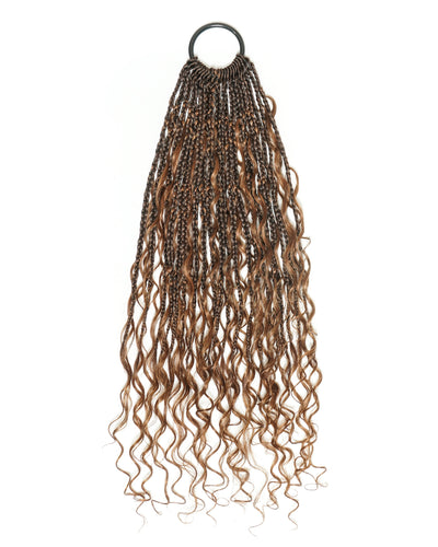 Small Pack 20 Strands Crochet Boho Braids - 12"-30" Deep Wave Human Hair Boho Curls ($20 Off as Add-On)