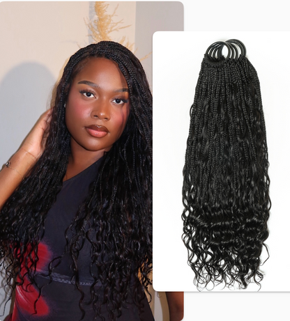 human hair deep wave crochet boho braids