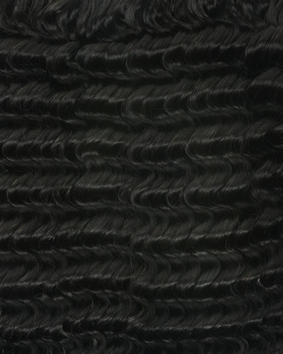 JALIZA 18 inches black color human hair crochet hair deep wave 