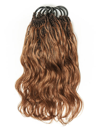 Michelle Crochet Braids - 12" Human Hair Body Wave Pre Loop (120 Strands)