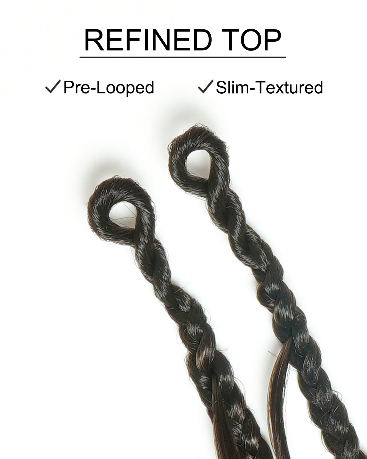 Small Pack 20 Strands Crochet Boho Braids - 12"-30" Deep Wave Human Hair Boho Curls