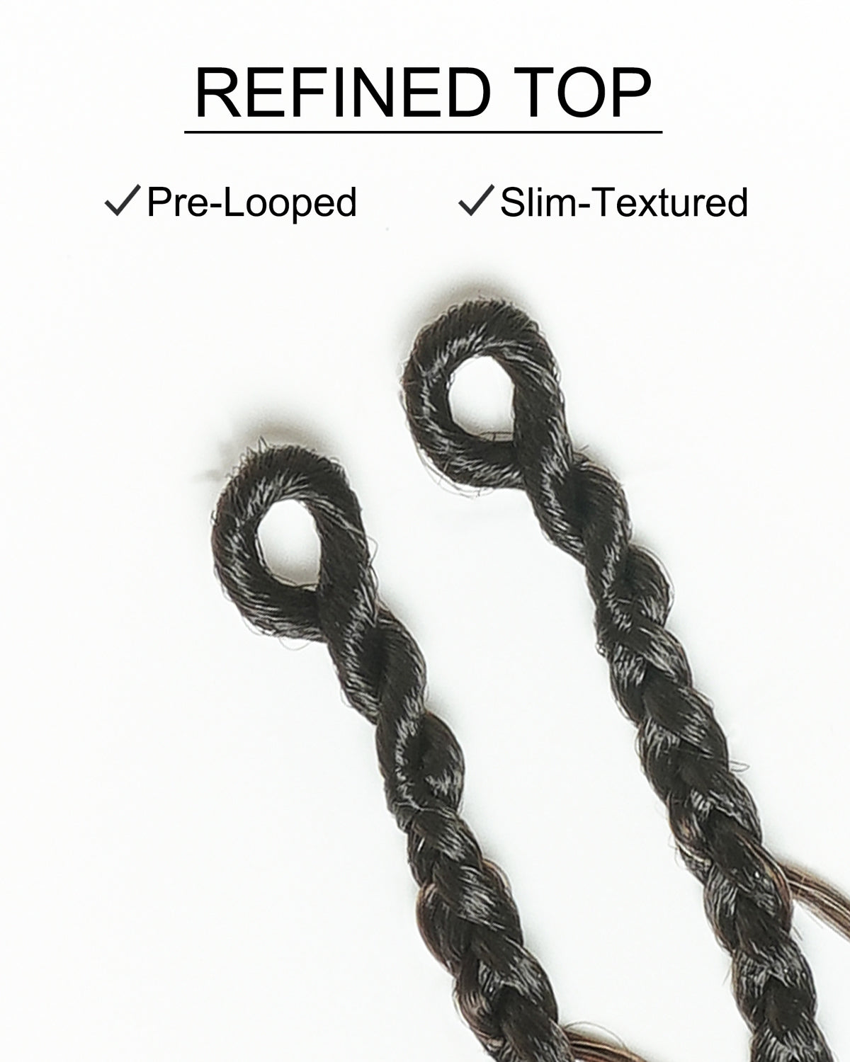 Michelle Crochet Braids - Pre Loop With Body Wave Human Hair Boho Curls (120 Strands)