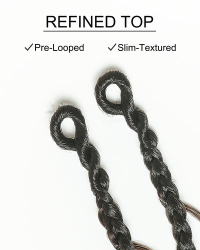Custom Color Mix 12 Inch Body Wave Human Hair Boho Crochet Braids - Pre Loop