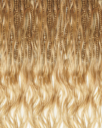 18" Ghost Loop™ Crochet Boho Braids With Human Hair Curls