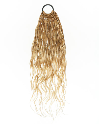 Custom Color Mix 12 Inch Body Wave Human Hair Boho Crochet Braids - Pre Loop