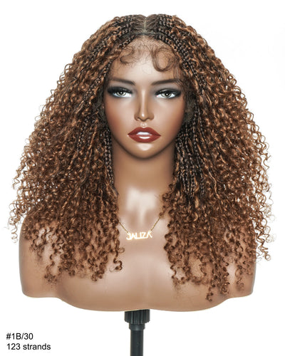 Lulu - Small Head Friendly Glueless Curly Boho Braided Wig (Small Cap Size for Petite Head)